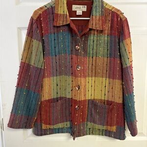 Vintage Colorful Women’s Jacket From Anii By Naturals Large